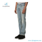 Fashion Slim-Straight Denim Jeans and Distressed Edges for Men by Fly Jeans