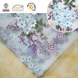 Purple&Blue Flower Polyster Lace, Newest Design and Hot Sell for Women Dress C10019