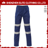High Visibility Navy Blue Cotton Reflective Workwear Trousers (ELTHVPI-23)