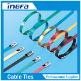 Colored Self Locking Stainless Steel Cable Ties for Banding Fixed