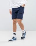 Men's Denim Shorts in Stretch Slim Dark Blue