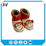 Cute Emb Monkey Indoor Winter Boots for Kids