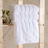 Luxury Turkish Cotton White Home Towel Set Ultimate Plush 700GSM Hotel Towel
