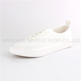 Men Casual White Shoes with Breathable Drilled Holes (SNC-78002)