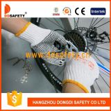 Ddsafety 2017 Bleach Knit Cotton/Polyester String PVC Dots Working Gloves