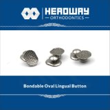 Orthodontic Accessory Button, Oval Curved Lingual Button