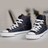 Outdoor Sport Wholesale High Ankle Navy Casual Walking Plimsolls Shoes