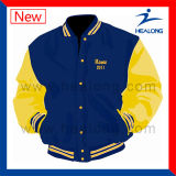 Healong ODM Service Clothing Gear Embroidery Logo Men's Baseball Jackets for Sale