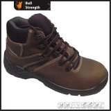 Genuine Leather Ankle Safety Shoe with Steel Toe (SN5348)