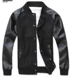 Men's Clothing Woven PU/Melton Jacket (RTJ0518)