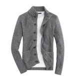 Woolen Leisure Jacket with Button