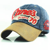 Jeans Patch Embroidery Washed Curved Brim Hat