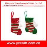 Christmas Decoration (ZY16Y097-1-2 16.5CM) Christmas Artificial Sock