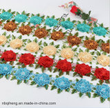 Very Hot Sale 3D Colorful Flower Lace for Garment