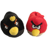 Red Birds Cute Plush Toy Shoes