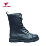 Full Grain Leather Military Boot with Point Toe