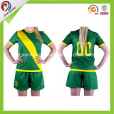 Various Green Colors Custom Jersey Football Soccer Shirt for Women Unisex