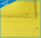 Solid-Style: Bright Yellow Cotton Bed Sheet