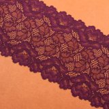 Black Polyester Knit Fabric Lace