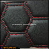 Stiched Car Seat Microfiber Leather with Sponge Back Hx-M1705