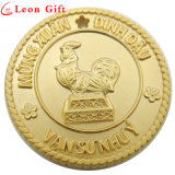 Custom Wholesale 3D Gold Plated Metal Coins for Souvenir