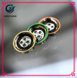 Colorful Edge Round 4holes Resin Shirt Overcoat Button