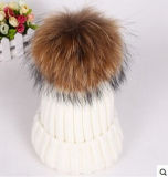 Custom New Design Hand Knitted Hat with POM POM