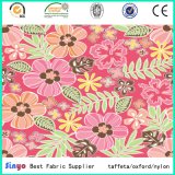 Multi-Color Polyester Textile Flower and Leaft Design Printing Fabric