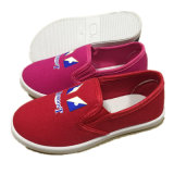 Latest Design Injection Canvas Shoes of Children and Women (FF17601-3)