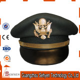 Military Warrant Officer Peaked Cap with Metal Logo