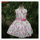 High Quality Floral Pattern Summer Casual Dress for India Dresses