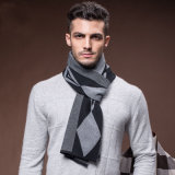 Men's New Fashion Wool Nylon Acrylic Woven Winter Scarf (YKY4615)
