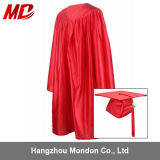 Shiny Red Graduation Cap Gown for Kindergarten