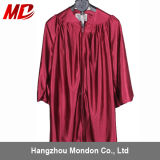 Child Shiny Graduation Gown for Kindergarden Maroon Color