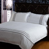 High Quality 5star Hotel Embroidered White Cotton Bedding Sets