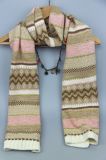 100% Acrylic Scarf for Girls, Knitting Shawl Fashion Accessory Scarves