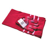 Striped Knitted Glove and Scarf (JRI002)