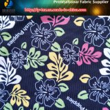 Flowers World, Transfer Printing on Polyester Spandex Jacquard Fabric