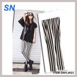 Fashion Black Milk Black White Vertical Stripe Seamed Leggings/Leggings (SNFL0023)