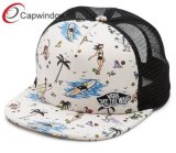 Hawaii Style Material Snapback Trucker Hat with Custom Logos