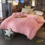 Stylish Girl Favorite Pink Color Long Fleece Bedding Set From China