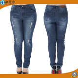 Sexy Womens Holes Jeans High Waist Skinny Leggings