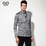 50%Wool 50%Acrylic ODM Fancy Yarn Suit Cardigan Man Sweater