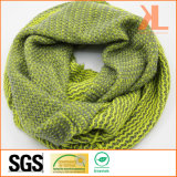 100% Acrylic Pink/Green Zigzag Knitted Neck Scarf