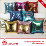 2017 Hot Sell Embroidered Sequin Pillowcase, Color Changing Sofa Pillow