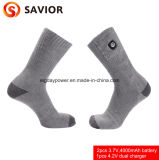 Interlligent Three Level Rechargeable Battery Heated Socks for Outdoor Sporting Winter Use Unisex