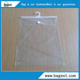 Textile PVC Bag with Hook Waterproof Plastic Bag for Garment