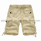 100% Cotton Men's Shorts with Waistband Belt (mm106)