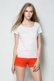 OEM Plus Size High Quality 100% Cotton Ladies T Shirt