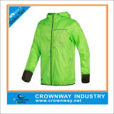100% Dwr-Coated Polyester Unisex Running Jacket with Waterproof Feature